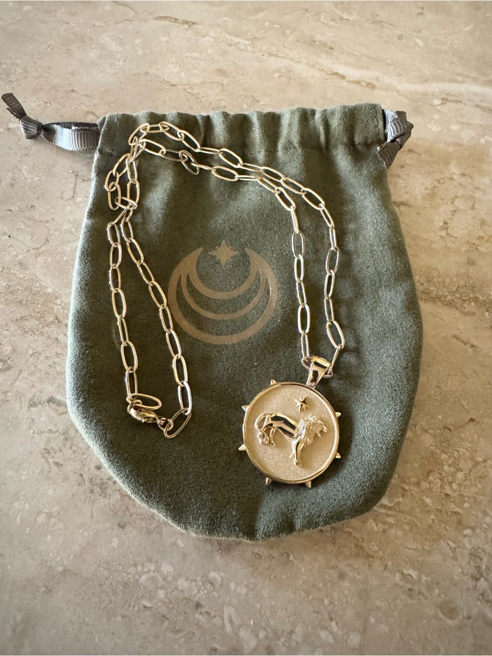 Jane Win Courage Small Pendant Coin with Chain - Picture 6 of 11